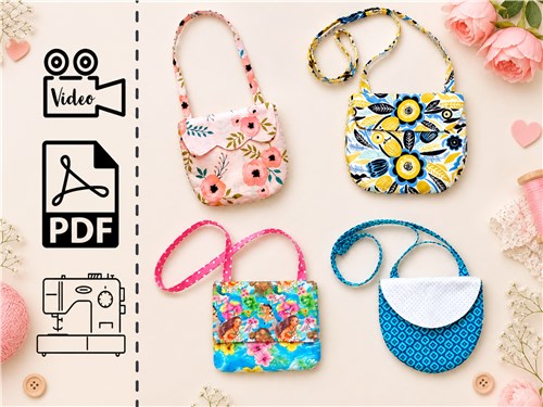 Toddler Kids Purses PDF Sewing Pattern