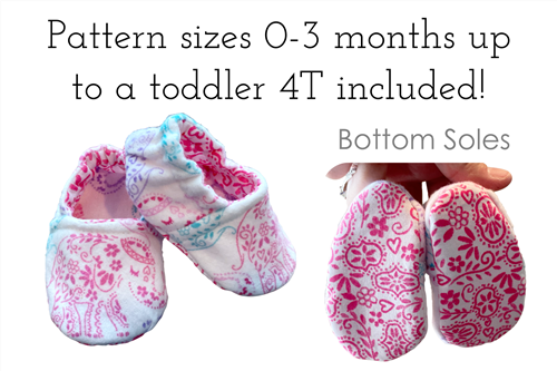 Slipper Shoes PDF Sewing Pattern