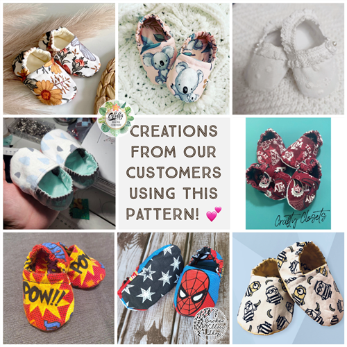 Slipper Shoes PDF Sewing Pattern
