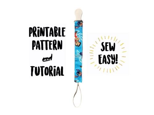 Baby Binky Clip PDF Sewing Pattern