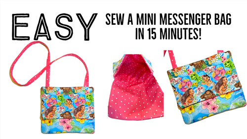 Mini Messenger Bag PDF Sewing Pattern