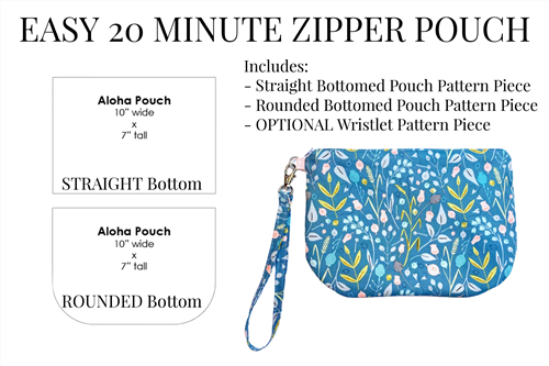 Zipper Pouches PDF Sewing Pattern