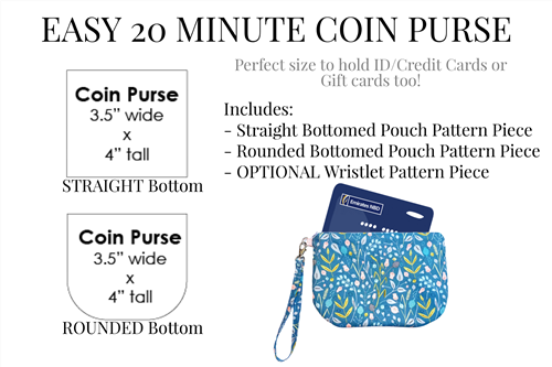 Zipper Pouches PDF Sewing Pattern