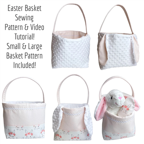 Easter Bunny Basket PDF Sewing Pattern