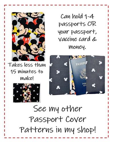 Passport Cover PDF Sewing Pattern