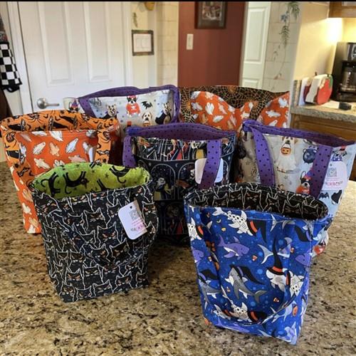 Reversible Trick or Treat Tote Bag PDF Sewing Pattern
