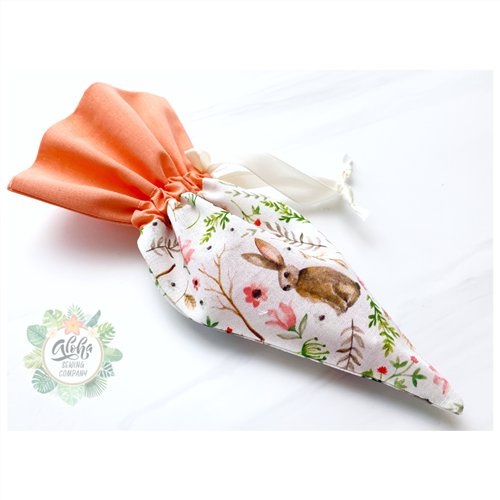 Drawstring Carrot Pouch PDF Sewing Pattern