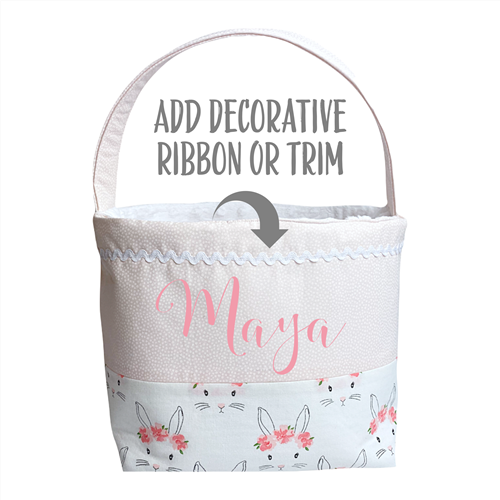 Bunny Ear Easter Basket PDF Sewing Pattern