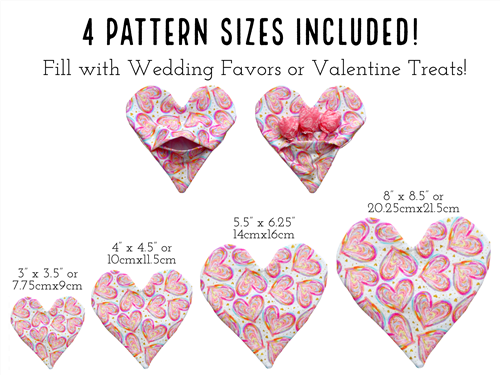 Heart Pouch PDF Sewing Pattern