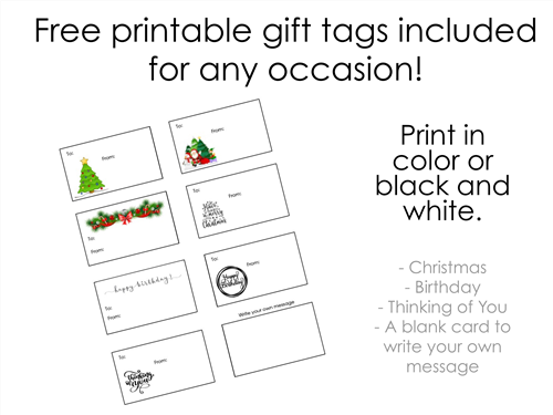 Gift Tag PDF Sewing Pattern