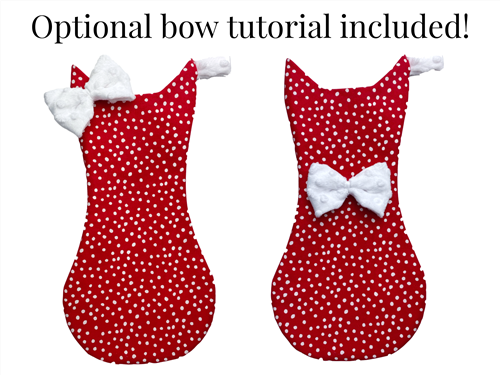 Cat Christmas Stocking PDF Sewing Pattern