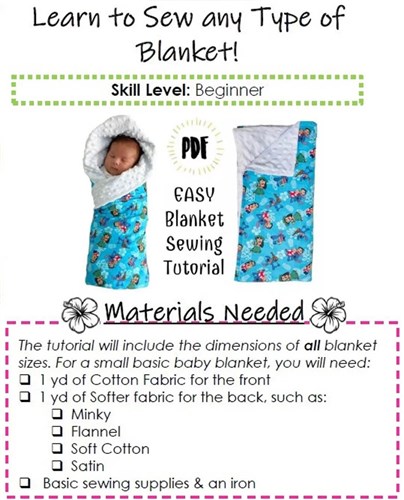 Learn to Sew ANY Size Blanket