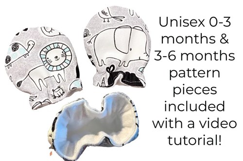 Baby No Scratch Mittens Sewing Pattern