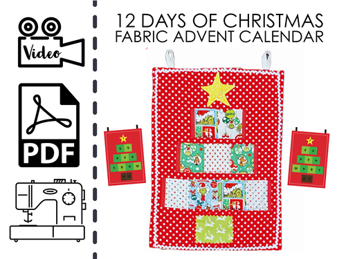 Christmas Advent Calendar PDF Sewing Pattern Christmas Advent Calendar PDF Sewing Pattern