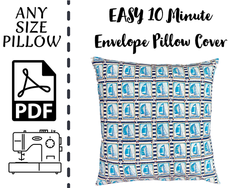 Envelope Pillow Cover PDF Sewing Pattern