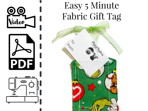 Gift Tag PDF Sewing Pattern Gift Tag PDF Sewing Pattern