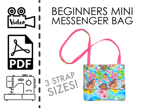 Mini Messenger Bag PDF Sewing Pattern Mini Messenger Bag PDF Sewing Pattern