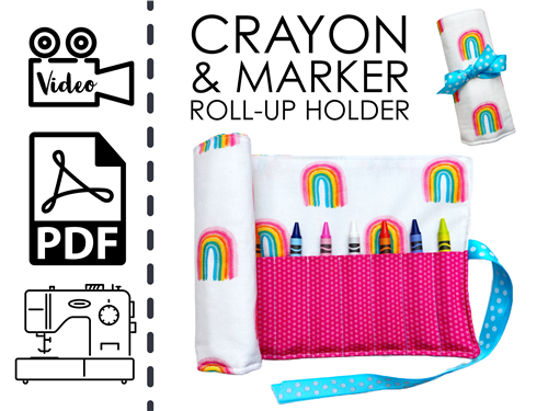 Roll-Up Holder PDF Sewing Pattern Roll-Up Holder PDF Sewing Pattern
