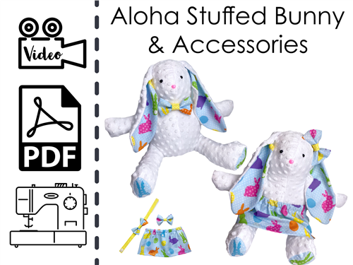 Stuffed Bunny Accessories PDF Sewing Pattern Stuffed Bunny Accessories PDF Sewing Pattern