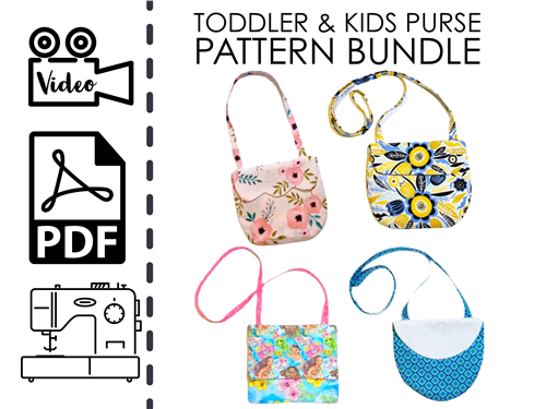 Toddler Kids Purses PDF Sewing Pattern