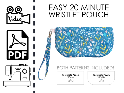 Zipper Clutch PDF Sewing Pattern Zipper Clutch PDF Sewing Pattern