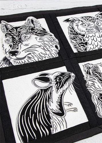 Nature woodcuts