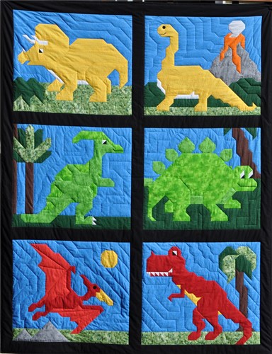 Dinosaurs Twin Size Quilt Pattern