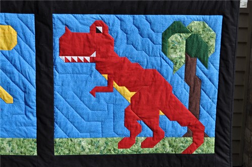 Dinosaurs Twin Size Quilt Pattern