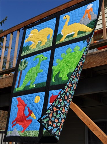 Dinosaurs Twin Size Quilt Pattern