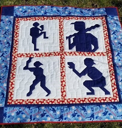 Twin size Baseball Quilt Pattern