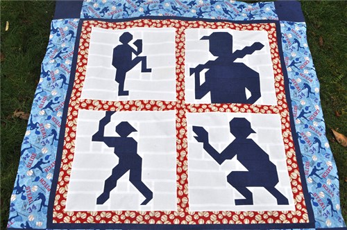 Twin size Baseball Quilt Pattern