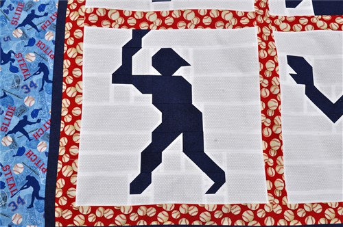 Twin size Baseball Quilt Pattern