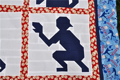 Twin size Baseball Quilt Pattern