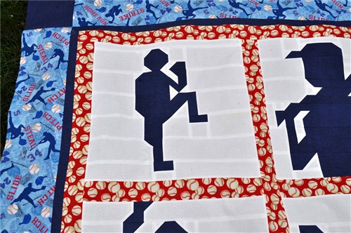 Twin size Baseball Quilt Pattern
