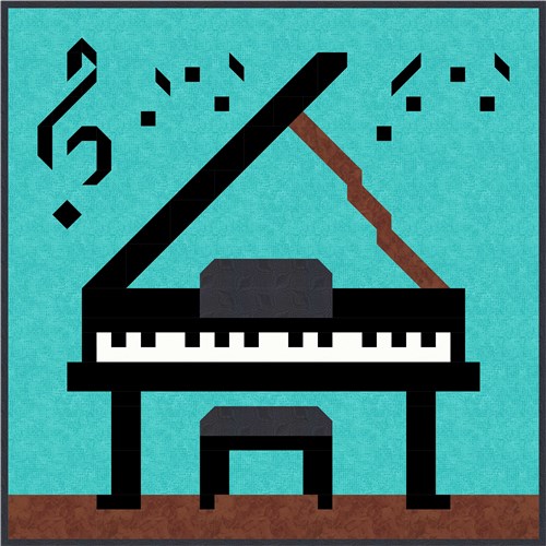 Piano Quilt Pattern