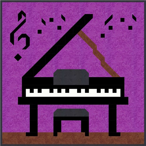 Piano Quilt Pattern