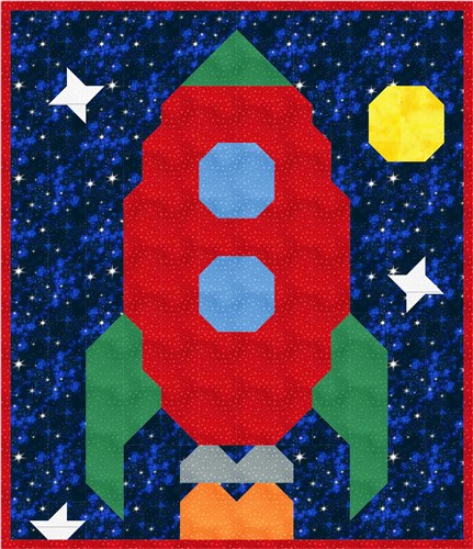 Rocket Baby Quilt Pattern