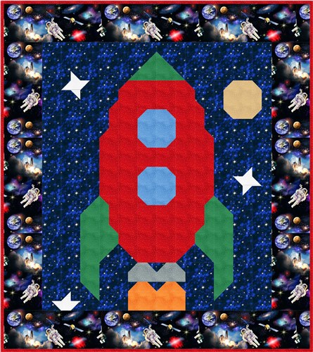 Rocket Baby Quilt Pattern