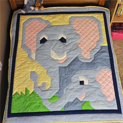 Elephant Baby Quilt Pattern