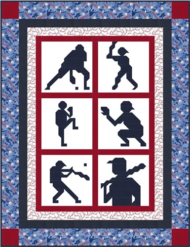 Twin size Baseball Quilt Pattern
