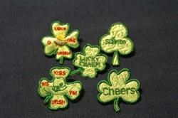 Shamrock Earrings With Matching Pins