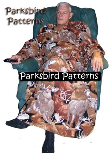 Adult, Child & Toddler Sizes Snuggie PDF Sewing Pattern