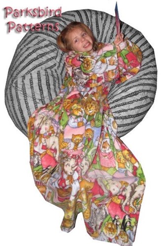 Adult, Child & Toddler Sizes Snuggie PDF Sewing Pattern