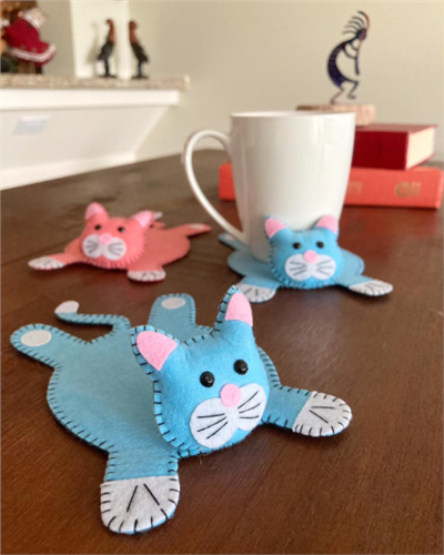Cat Coaster PDF Sewing Pattern