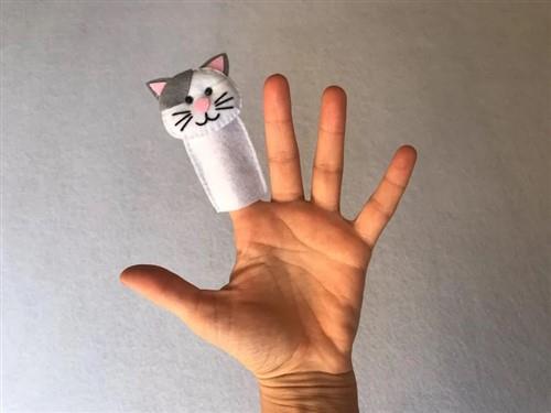 Cat Finger Puppet PDF Sewing Pattern