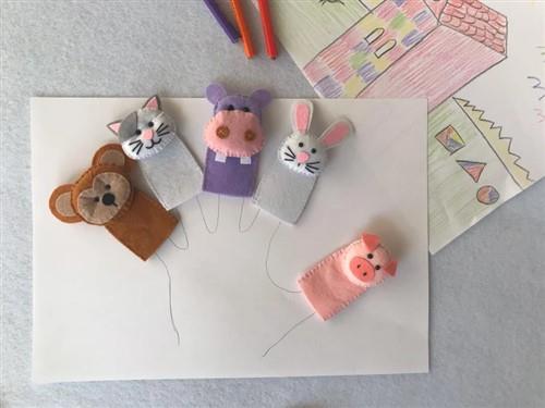 Cat Finger Puppet PDF Sewing Pattern