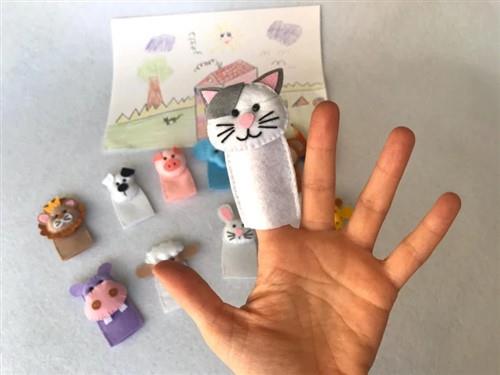 Cat Finger Puppet PDF Sewing Pattern