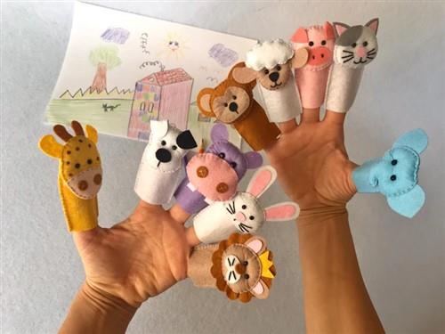 Dog Finger Puppet PDF Sewing Pattern
