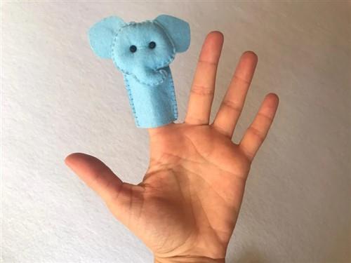Elephant Finger Puppet PDF Sewing Pattern