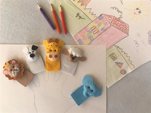 Giraffe Finger Puppet PDF Sewing Pattern